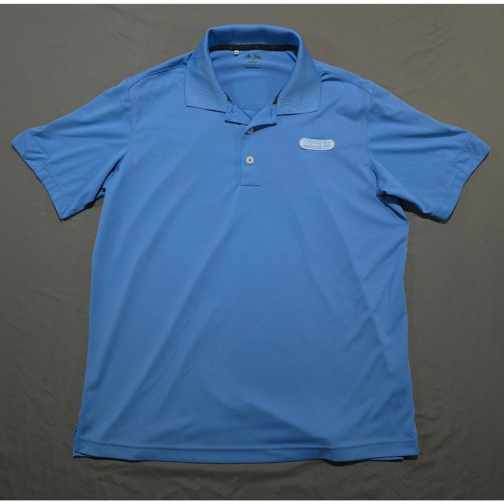 Adidas Golf Mens Medium Blue Short Sleeve Performance Polo Shirt